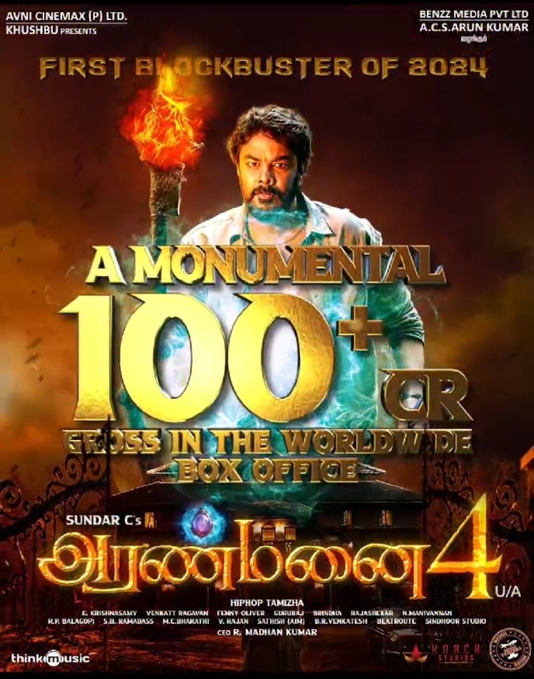 Aranmanai4 100crs Worldwide Collections