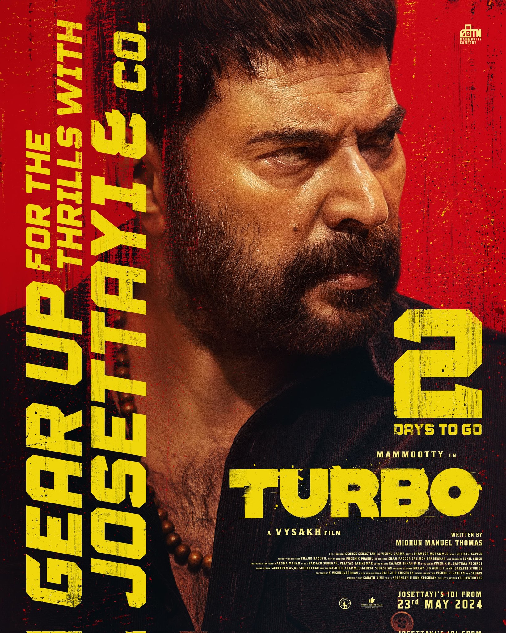 All Time Record overseas release for Mollywood, Turbo movie Overseas Release locations, Mammootty latest Movie update, Mammootty Latest Movie Turbo, Turbo Movie updates,