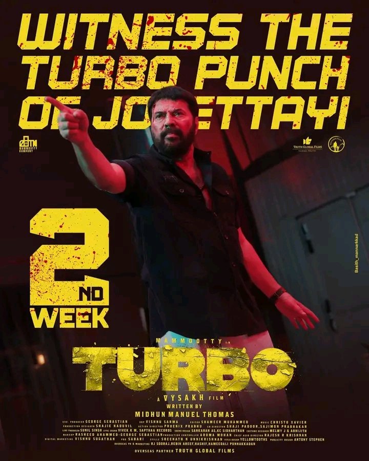 Mammootty Turbo Movie 8 Days Collections, Turbo Movie Worldwide Collections, Mammootty Movie Collections, Megastar Mammootty Turbo Movie, Anjana Jayaprakash,