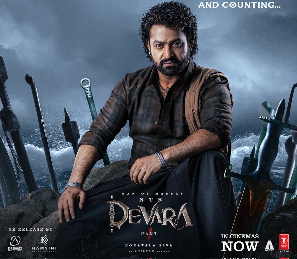 Devara ticket sales on Book My Show, Jr NTR, Koratala Siva, Devara Movie Ticket Sales, Book my show Data for Devara Movie, Devara Movie Stats on Bookmyshow, NTR