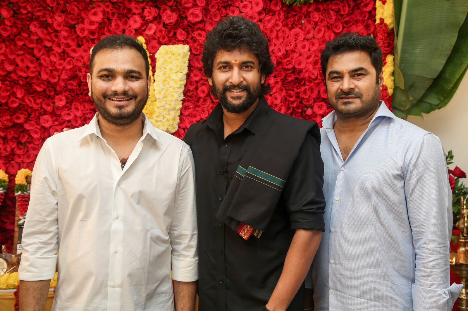 Nani Collaborates with Srikanth Odela, Nani’s New Film Launch Ceremony, Nani’s Upcoming Movie Pooja Ceremony Images, NaniOdela2, nani with dasara Director, nani