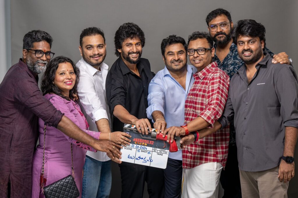 Nani Collaborates with Srikanth Odela, Nani’s New Film Launch Ceremony, Nani’s Upcoming Movie Pooja Ceremony Images, NaniOdela2, nani with dasara Director, nani