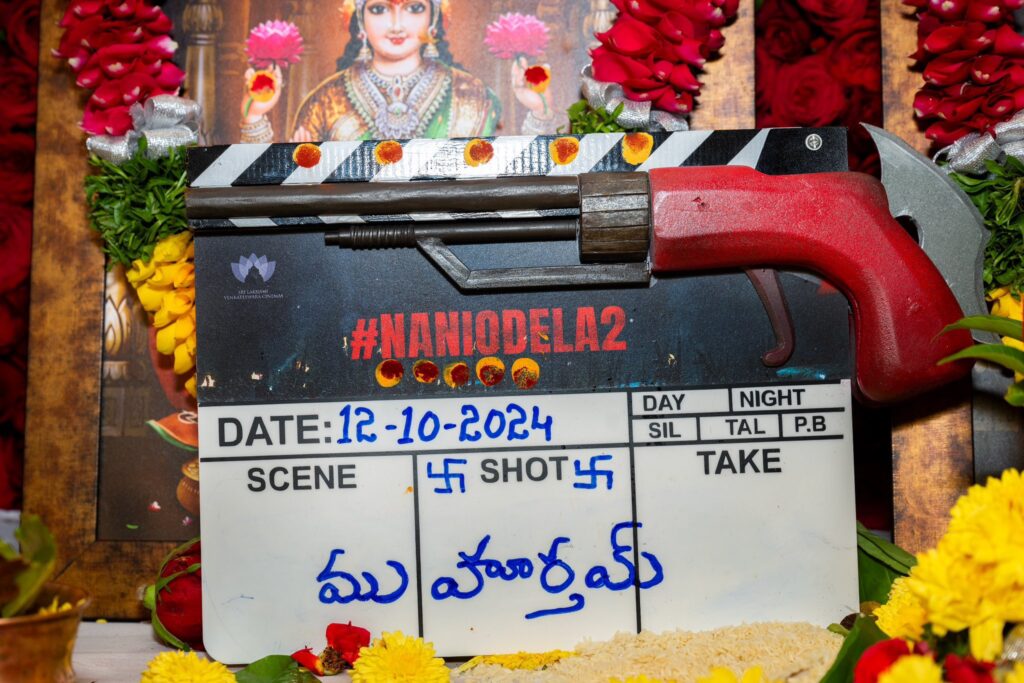 Nani Collaborates with Srikanth Odela, Nani’s New Film Launch Ceremony, Nani’s Upcoming Movie Pooja Ceremony Images, NaniOdela2, nani with dasara Director, nani