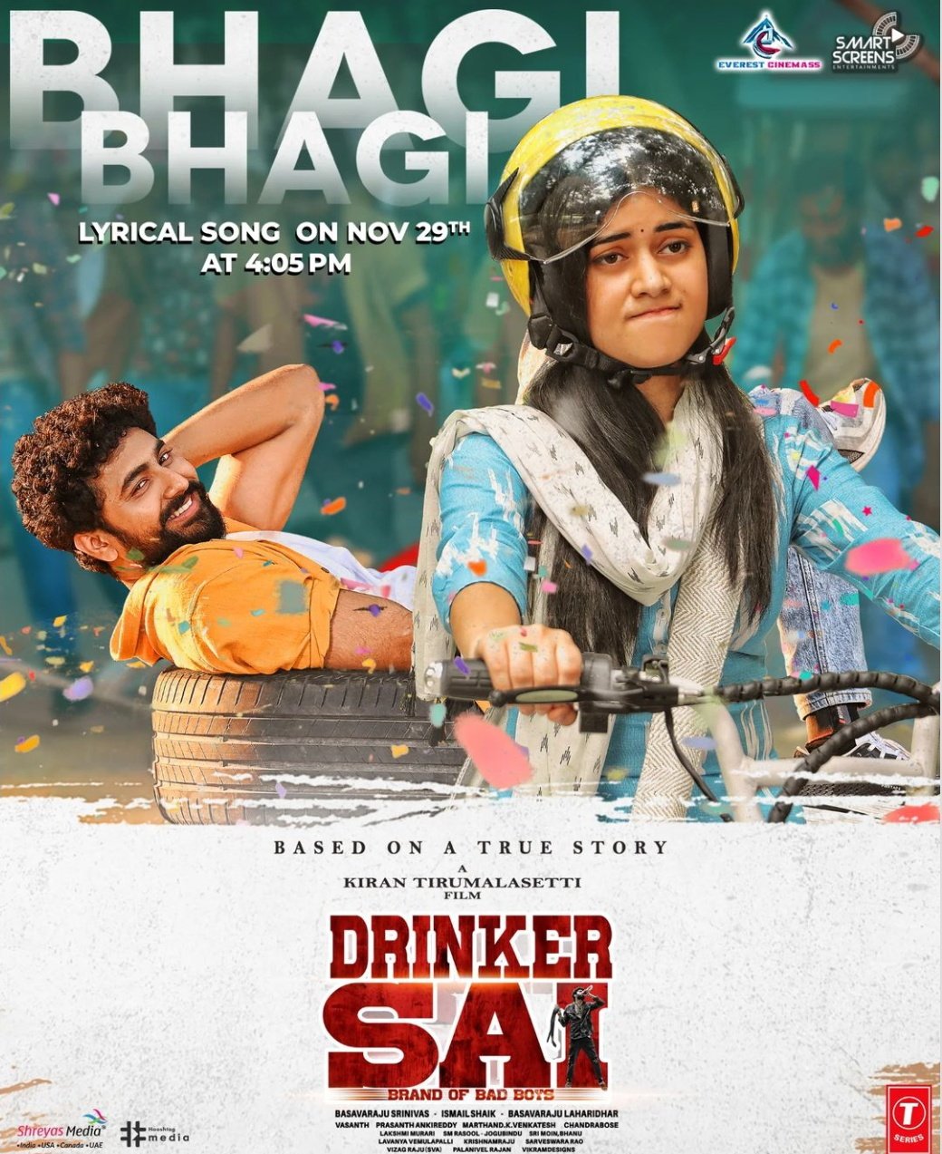 Drinker Sai Movie Bhagi Bhagi Lyrical Song Released, Drinker Sai Movie Hero Dharma, Drinker Sai Movie Heroine Aishwarya Sharma, Drinker Sai Movie Songs