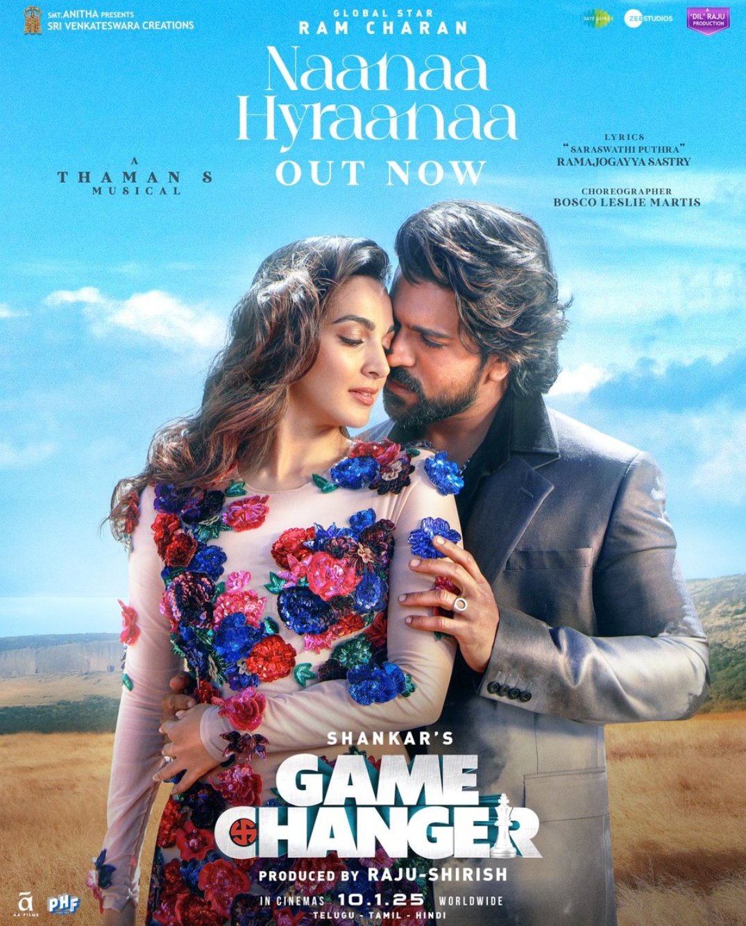 Game Changer 3rd Song NaaNaa Hyraanaa Released, Ram Charan New Song NaaNaa Hyraanaa, Kiara Advani, NaaNaa Hyraanaa Song, Game Changer Song, Dil Raju, Shankar, Game Changer Movie Naanaa Hyraanaa Song Response, Naanaa Hyraanaa Song Response, Ram Charan's Ultimate Screen Presence in Naanaa Hyraanaa, Ram Charan, Shankar