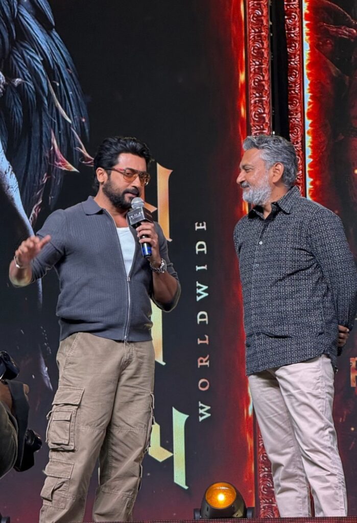 Kanguva Movie Tollywood Pre release Event, Suriya Movie Kanguva, Kanguva Movie Director Siva, Kanguva Movie Pre Release event guest SS Rajamouli, Disha Patani