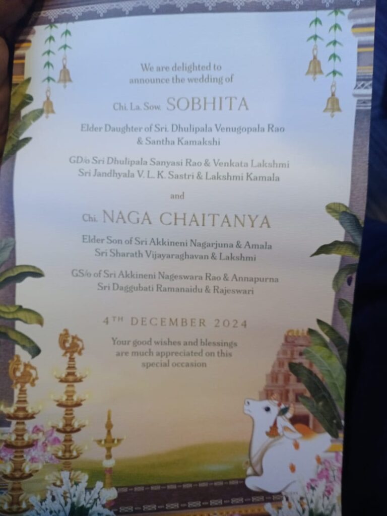 Naga Chaitanya and Sobhita Wedding Details, Star-Studded Wedding of Naga Chaitanya, Sobhita, Their wedding is being arranged by Naga Chaitanya father, Nagarjuna