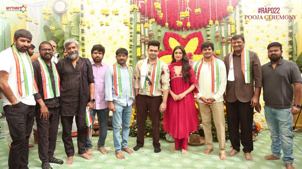 Ram Pothineni’s RAPO22 Officially Launched, Ram Pothineni Next Movie Pooja Ceremony Highlights, Ram Pothineni RAPO22 Pooja ceremony Images, Ram Next Movie, RAPO