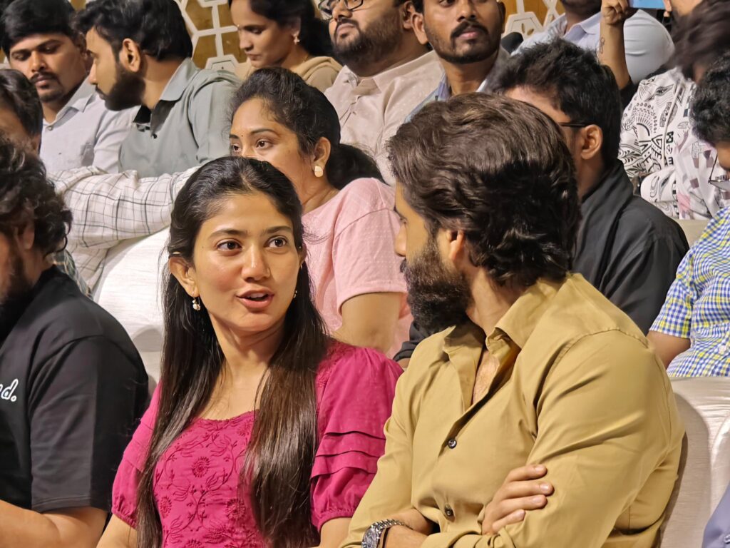 Thandel Movie Release Date press Meet, Naga Chaitanya Movie Thandel Release date, Naga Chaitanya and Sai Pallavi Images at Thandel event, Thandel Movie Update