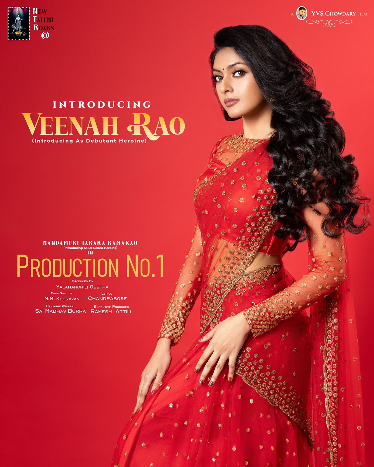 Yvs Choudary - Introducing Telugu Girl in his Upcoming Film, Veenah Rao First Darshan, Nandamuri Taraka Rama Rao, Veenah Rao, Yvs Choudary Next Movie,