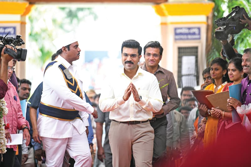 Exciting New Stills Raise Anticipation for Game Changer, GameChanger Working Stills Tease Ram Charan’s Intense Role, Ram Charan and SJ Suryah’s Face-Off,