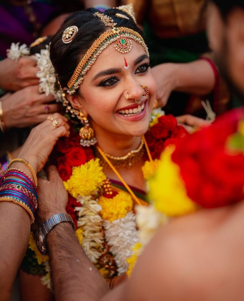 Keerthy Suresh Marriage Images, Keerthy Suresh’s Wedding Photos Win Hearts Online, Keerthy Suresh Marries, Shares Joyful Wedding Moments, Antony Thattil Weds Keerthy Suresh, Social Buzz,